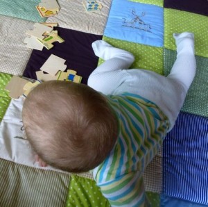 Detská deka so žirafkami (fotopostup) - obrázok 12