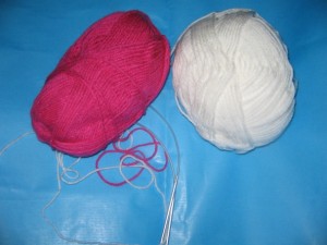 Pletené ponožky na dvoch ihliciach (fotopostup) - obrázok 1