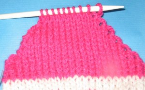 Pletené ponožky na dvoch ihliciach (fotopostup) - obrázok 5