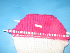 Pletené ponožky na dvoch ihliciach (fotopostup) - obrázok 7