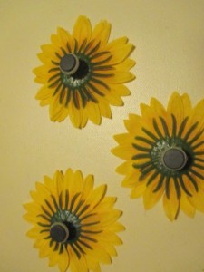 Ako som vyrobila magnetky z kytice slnečníc (fotopostup) - obrázok 7