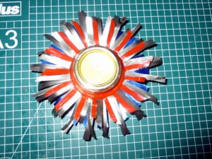 Recy svietnik z plechovky 3D do exteriéru č. 5 (fotopostup) - obrázok 4