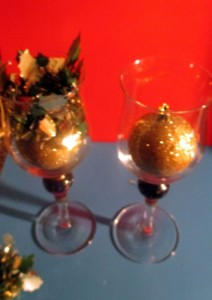 Vianočný svietnik z pohárov (fotopostup) - obrázok 3