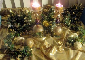Vianočný svietnik z pohárov (fotopostup) - obrázok 8