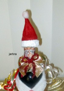 Vianočná fľaša ozdobeáa Sinterklaas (fotopostup) - obrázok 12