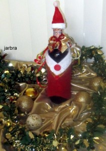 Vianočná fľaša ozdobeáa Sinterklaas (fotopostup) - obrázok 13