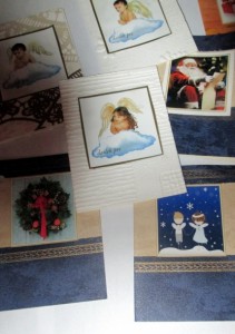 Recy veci: Tapetové vianočné minikartičky blahoželania (fotopostup) - obrázok 7