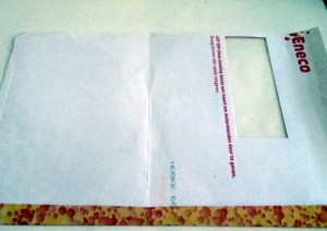 Recy veci: Čo s obálkami, ktoré nám prišli poštou, krok č. 2 (fotopostup) - obrázok 2
