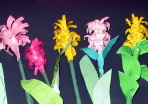 Hyacinty z krepového papiera /1 (fotopostup) - obrázok 12