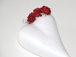 Srdce s perlami a ružami  - obrázok 3