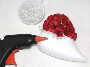 Srdce s perlami a ružami  - obrázok 4