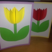 3D tulipánová pohľadnica (fotopostup)