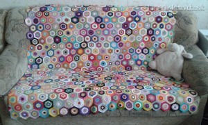 Háčkovaná deka na gauč alebo posteľ (fotopostup) - obrázok 23