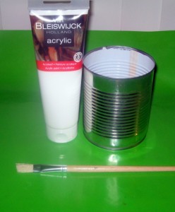 Recyklácia plechovky s ozdobou 3D (fotopostup) - obrázok 2