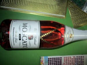 Ružové Moscato pre dámu k meninám (fotopostup) - obrázok 5