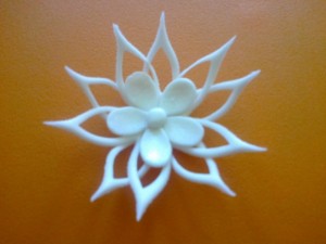 Kvet z calyx vykrajovačky (fotopostup) - obrázok 9