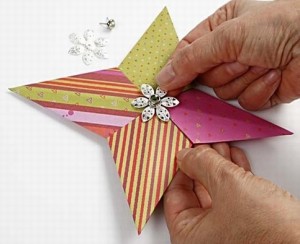 Origami hviezda z papiera - obrázok 8