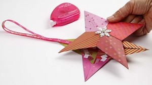 Origami hviezda z papiera - obrázok 10