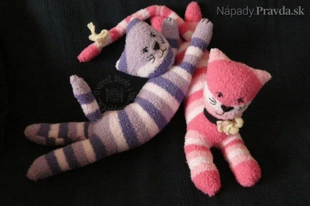 Ponožkové mačičky (fotopostup)