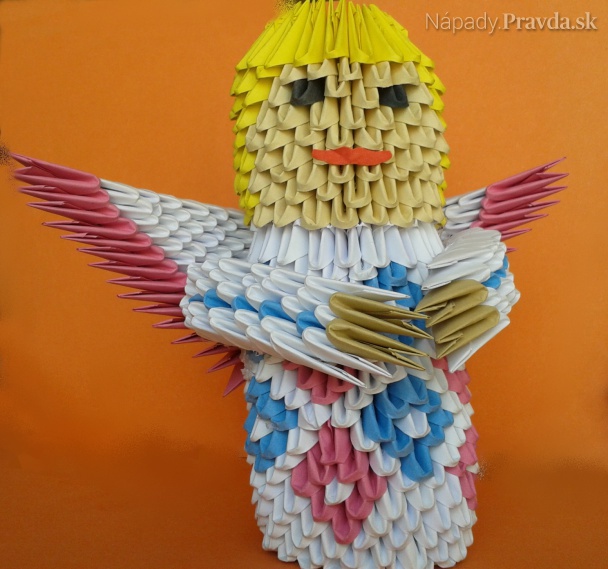 3D origami anjel (videopostup)