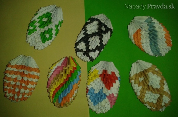 3d origami veľkonočné vajíčka (videopostup)